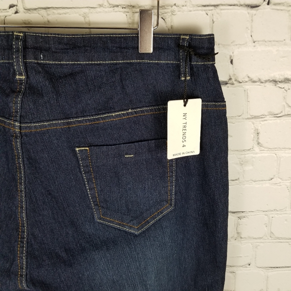 NY TRENDS | distressed skinny stretch jeans